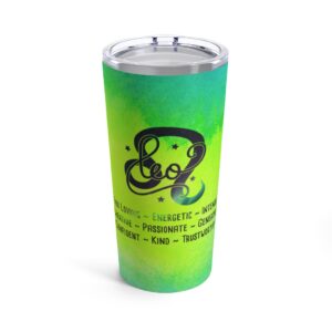 Leo Zodiac Sign Tumbler 20oz - Image 2