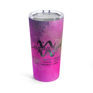 Aquarius Zodiac Sign Tumbler 20oz - Image 2