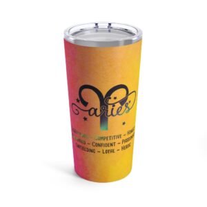 Aries Zodiac Sign Tumbler 20oz - Image 2